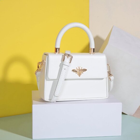 Small Top Handle Purses for Women Mini Satchel Crossbody Bag Elegant Square Bag - Picture 7 of 7